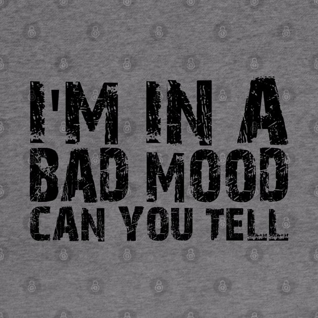 i'm in a bad mood can you tell by mdr design